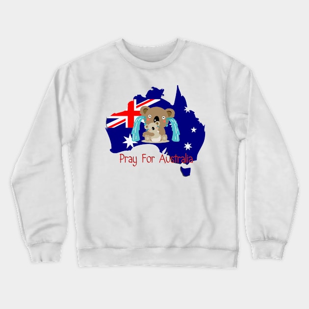 Best Art - PRAY FOR AUSTRALIA Crewneck Sweatshirt by vintageclub88